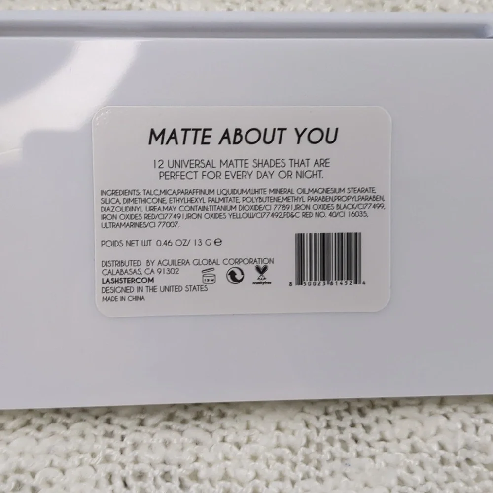 Lash Step Matte About You Eyeshadow Palette, 13g/0.46oz